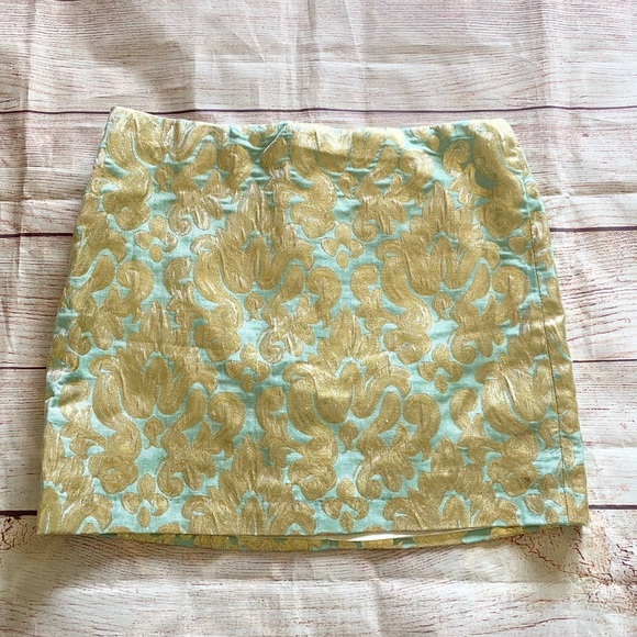 J. Crew Dresses & Skirts - J Crew gilded jacquard brocade skirt - 4